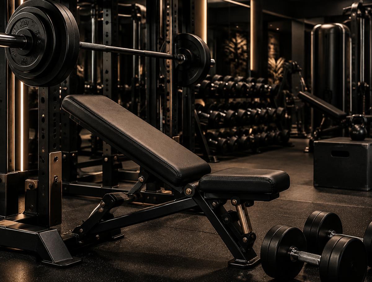 Illustrative premium strength equipment and free weights